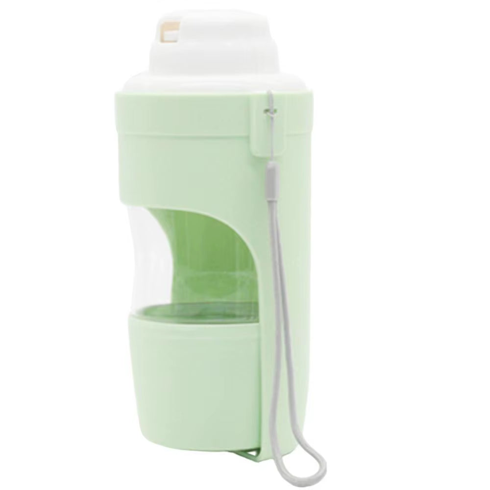 Portable Water Bottle for Dogs Leakproof Dog Water Bottle with Food Container Drinking Feeder Compact Dog Water Bottle Bowl Dog