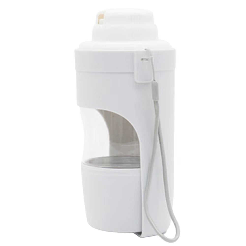 Portable Water Bottle for Dogs Leakproof Dog Water Bottle with Food Container Drinking Feeder Compact Dog Water Bottle Bowl Dog